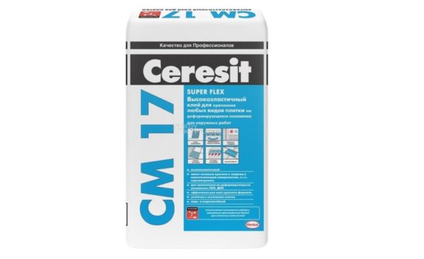 Высокоэластичный плиточный клей Ceresit CM 17