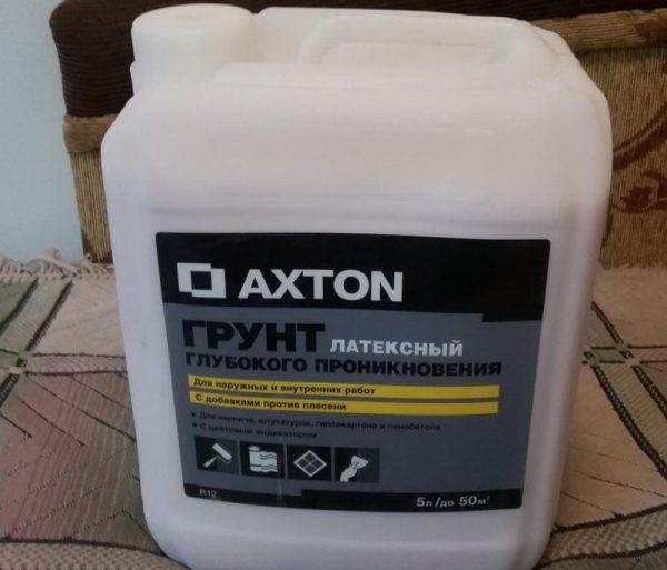 Латексная грунтовка Axton