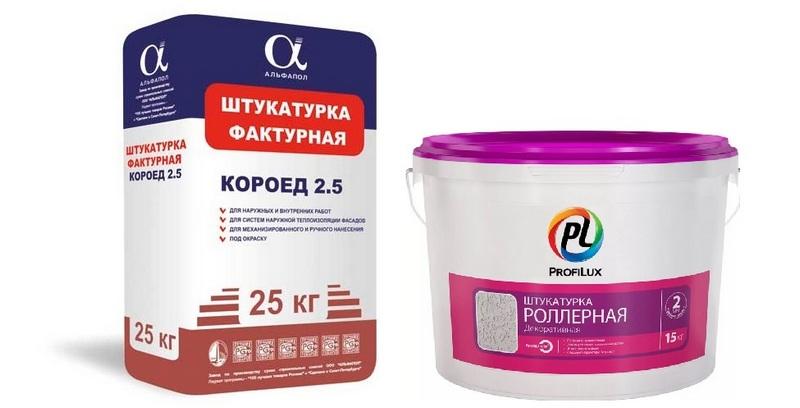 Фактурная и роликовая штукатурка